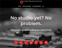 Tablet Screenshot of ehomerecordingstudio.com